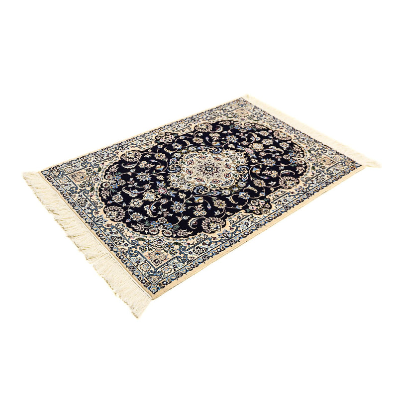 Perser Rug - Nain - Premium - 123 x 83 cm - dark blue