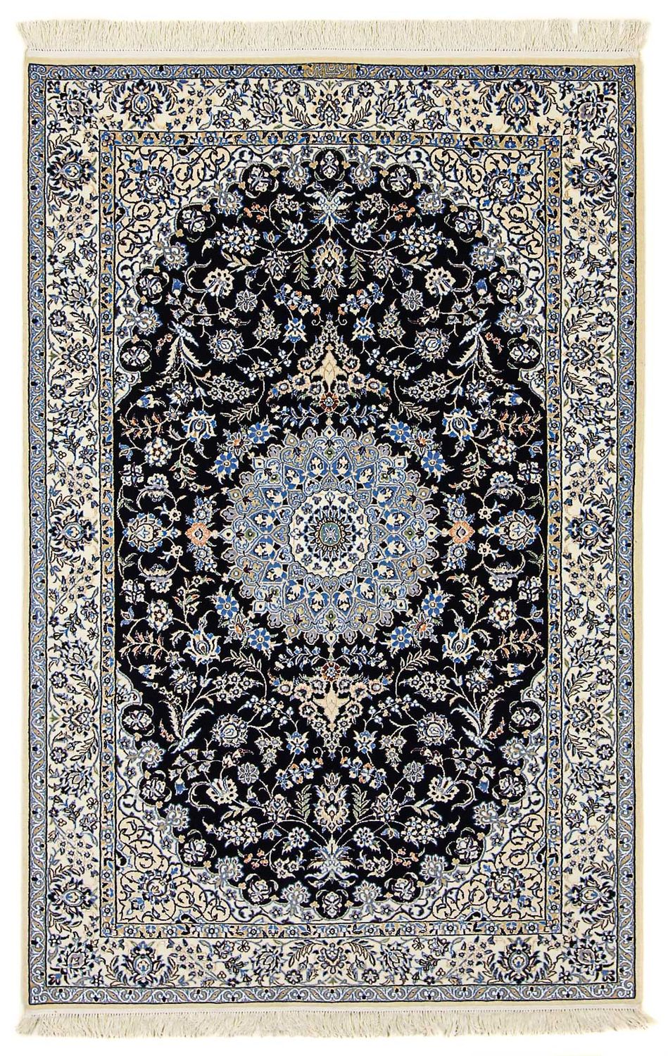Perser Rug - Nain - Premium - 200 x 130 cm - dark blue