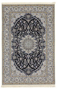Perser Rug - Nain - Premium - 246 x 162 cm - dark blue