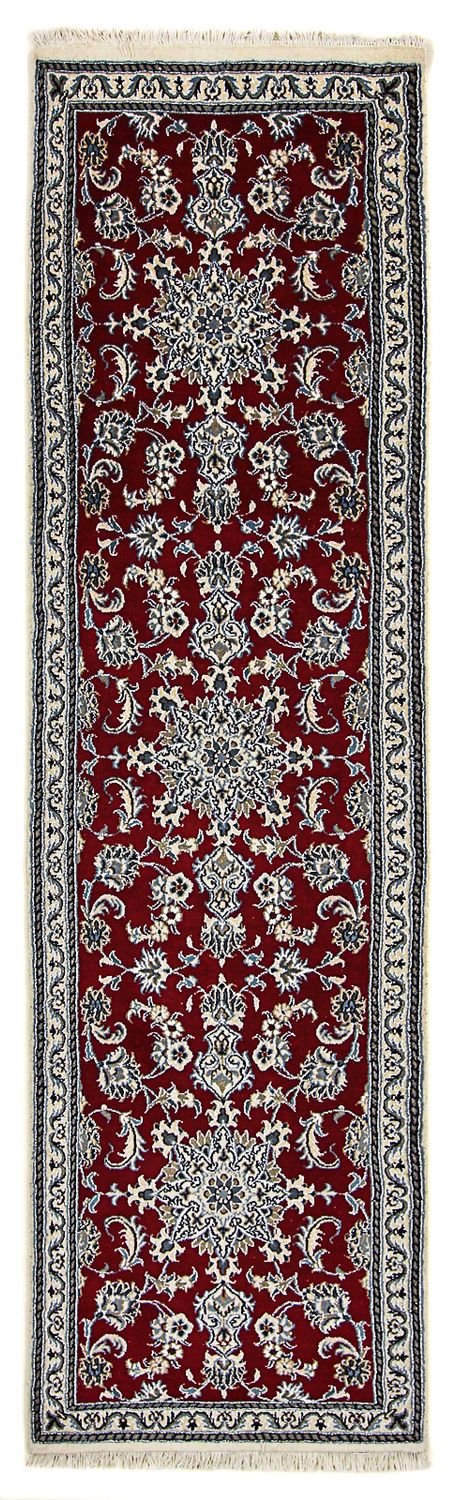 Runner Perser Rug - Nain - 290 x 82 cm - dark red
