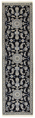 Runner Perser Rug - Nain - 290 x 80 cm - dark blue