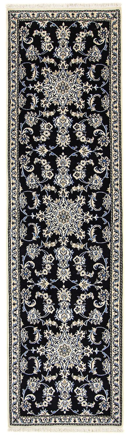 Runner Perser Rug - Nain - 290 x 80 cm - dark blue