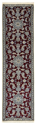 Runner Perser Rug - Nain - 286 x 78 cm - dark red