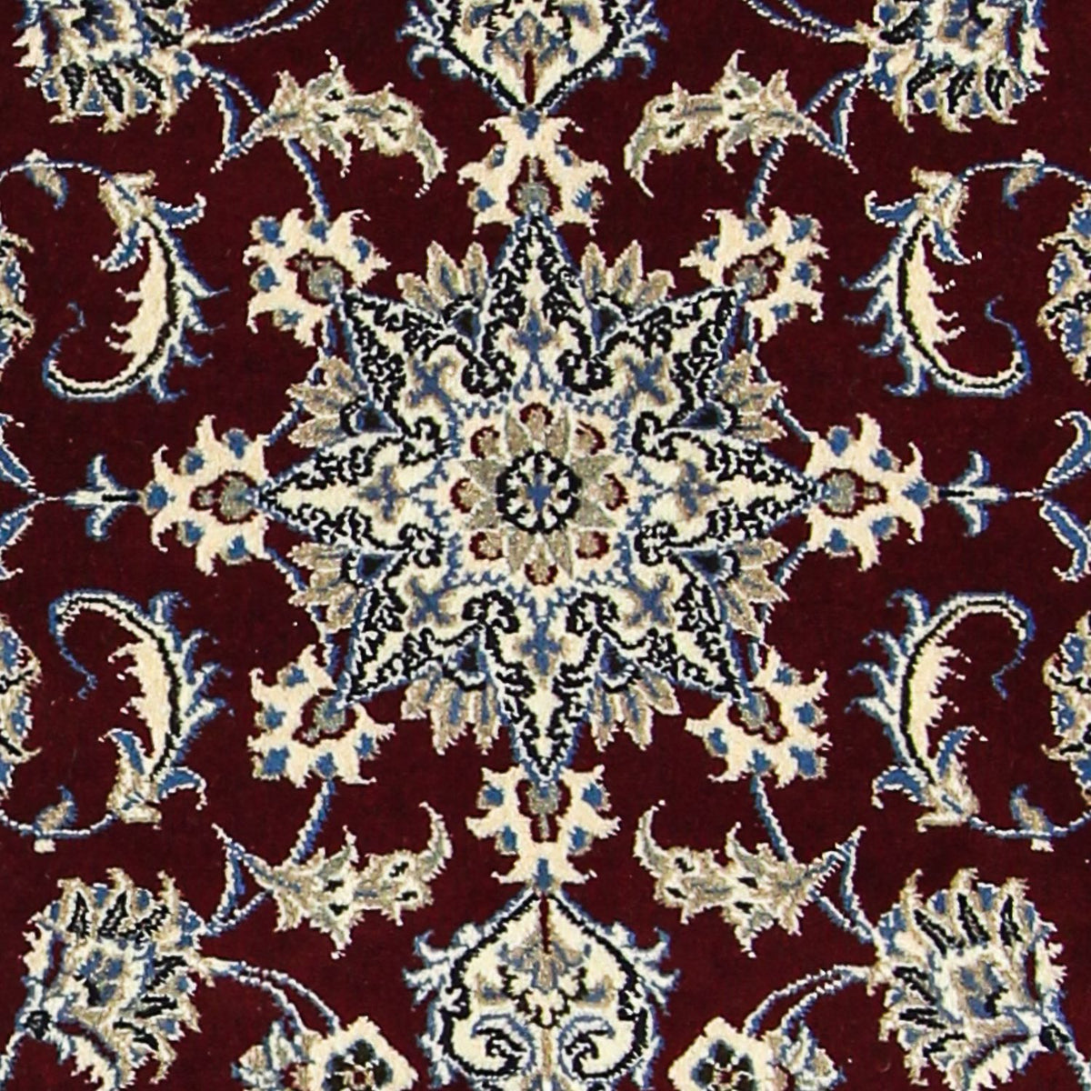 Runner Perser Rug - Nain - 286 x 78 cm - dark red