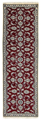 Runner Perser Rug - Nain - 265 x 80 cm - dark red