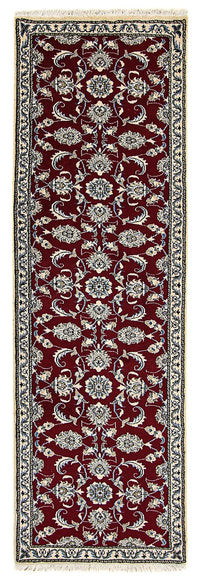 Runner Perser Rug - Nain - 265 x 80 cm - dark red