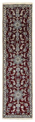 Runner Perser Rug - Nain - 283 x 78 cm - dark red
