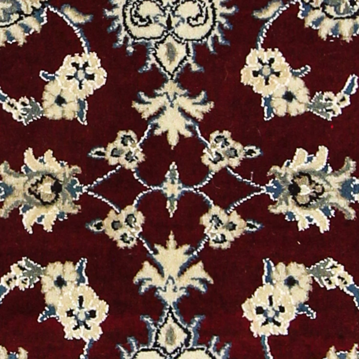 Runner Perser Rug - Nain - 197 x 80 cm - dark red