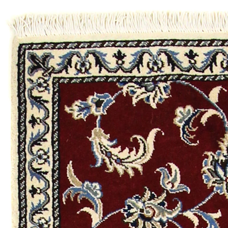 Runner Perser Rug - Nain - 197 x 80 cm - dark red