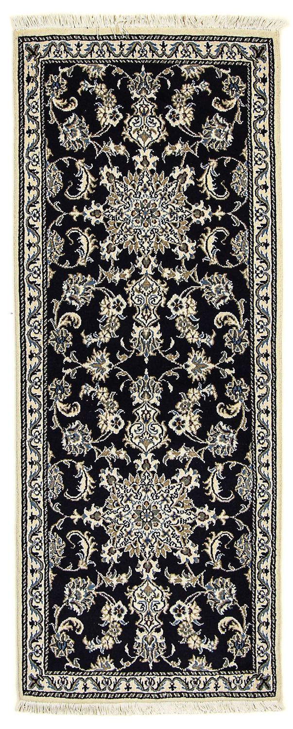 Runner Perser Rug - Nain - 192 x 78 cm - dark blue