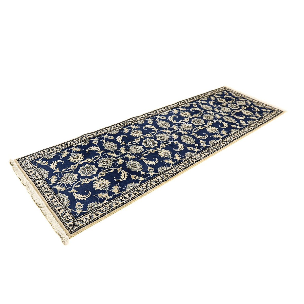 Runner Perser Rug - Nain - 243 x 78 cm - blue