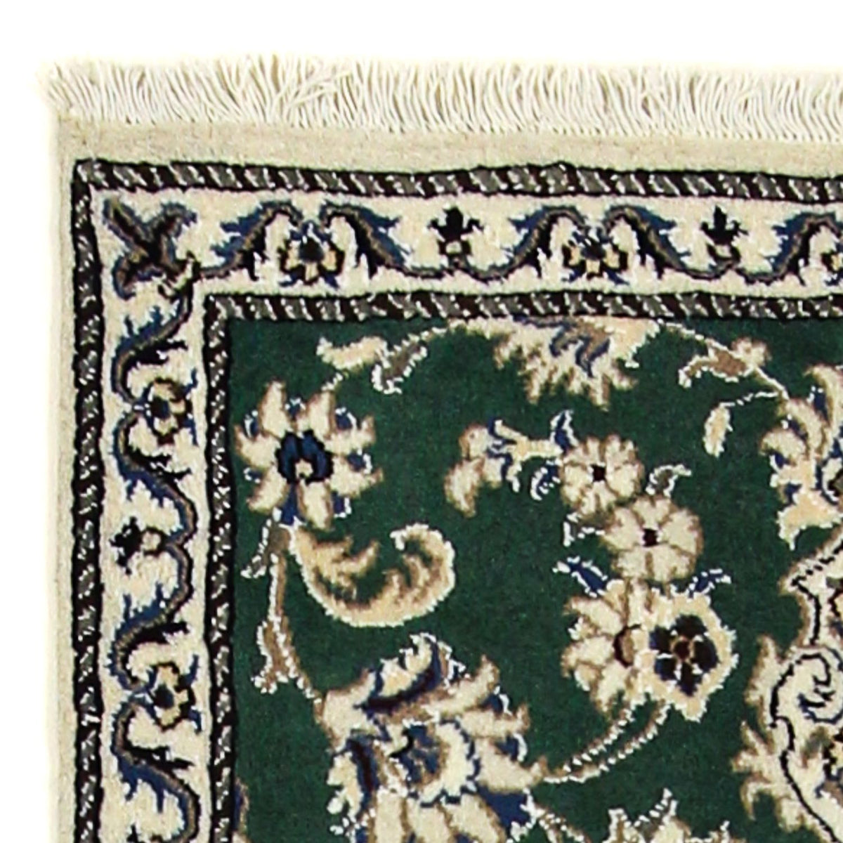 Runner Perser Rug - Nain - 200 x 74 cm - dark green