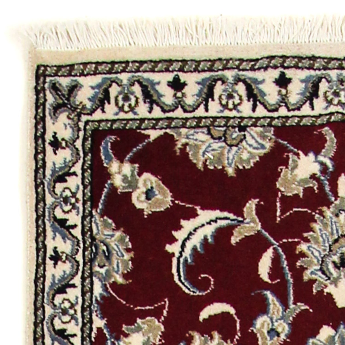 Runner Perser Rug - Nain - 256 x 77 cm - dark red