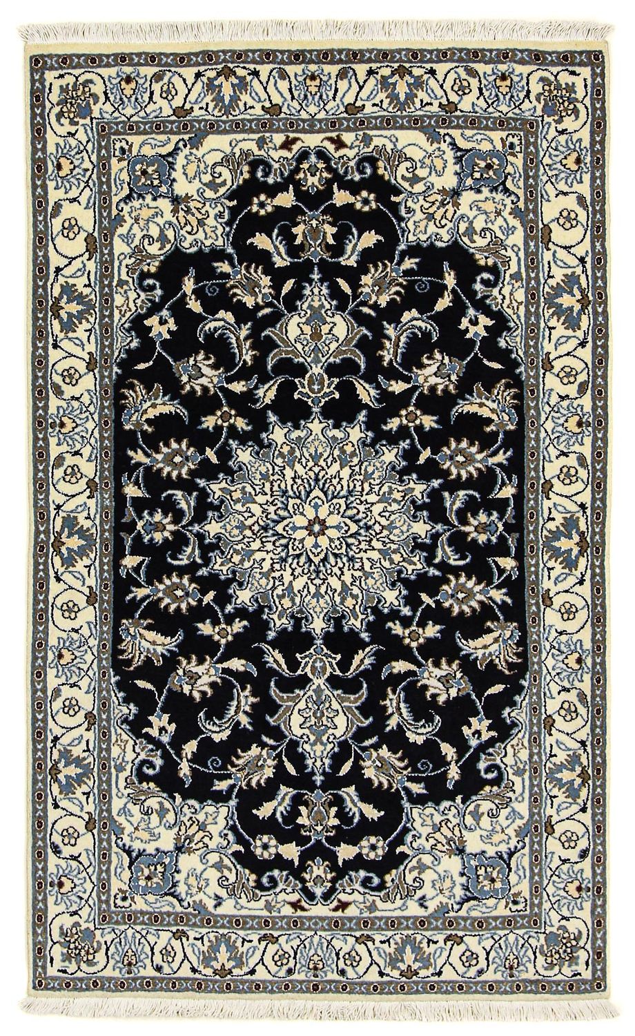 Perser Rug - Nain - 198 x 119 cm - dark blue