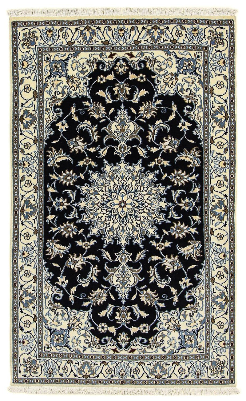 Perser Rug - Nain - 198 x 119 cm - dark blue