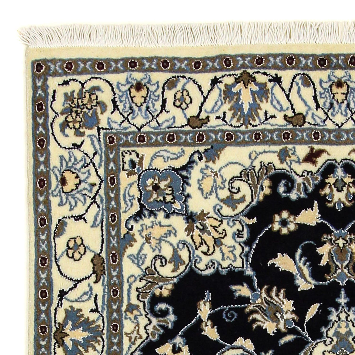 Perser Rug - Nain - 198 x 119 cm - dark blue