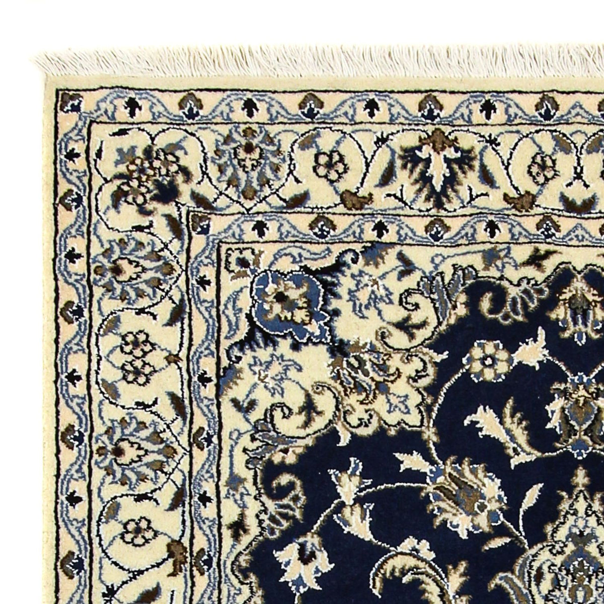 Perser Rug - Nain - 203 x 120 cm - dark blue