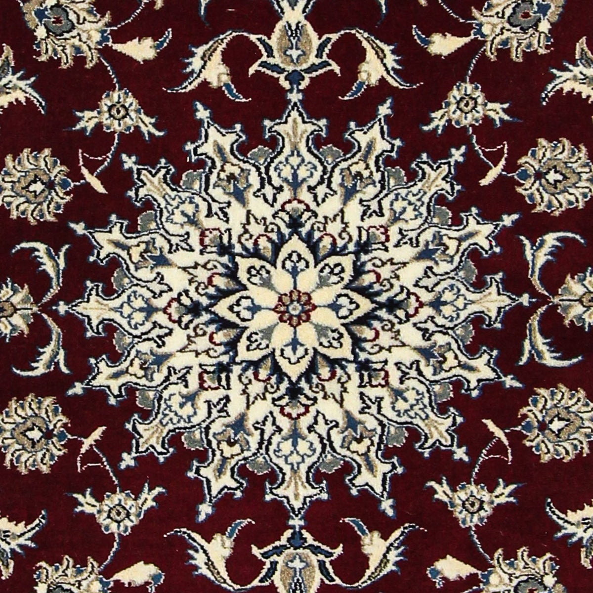 Perser Rug - Nain - 198 x 122 cm - dark red