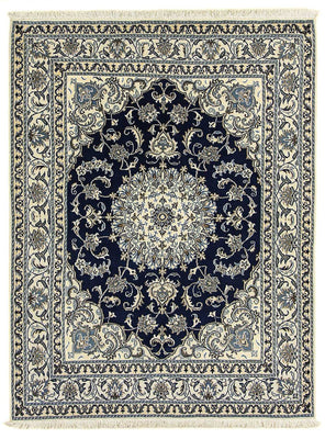 Perser Rug - Nain - 198 x 152 cm - dark blue