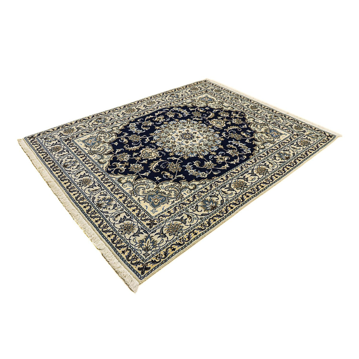 Perser Rug - Nain - 198 x 152 cm - dark blue