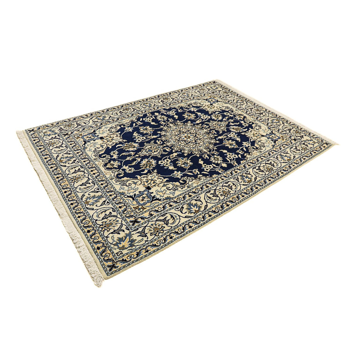 Perser Rug - Nain - 202 x 142 cm - dark blue
