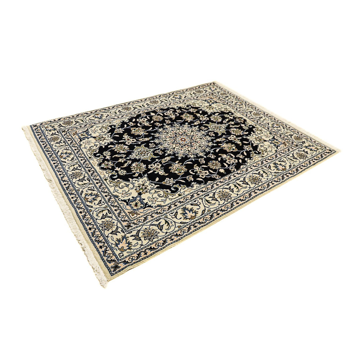 Perser Rug - Nain - 193 x 147 cm - dark blue