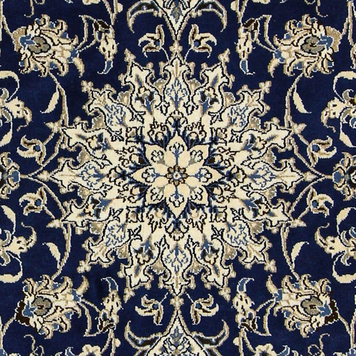 Perser Rug - Nain - 198 x 151 cm - dark blue