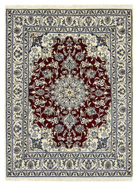 Perser Rug - Nain - 191 x 147 cm - dark red