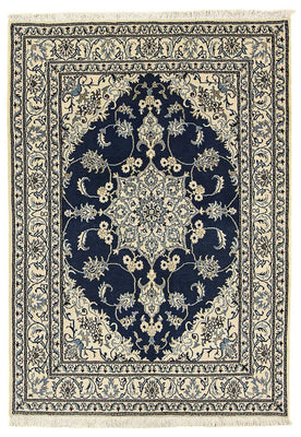 Perser Rug - Nain - 206 x 153 cm - dark blue