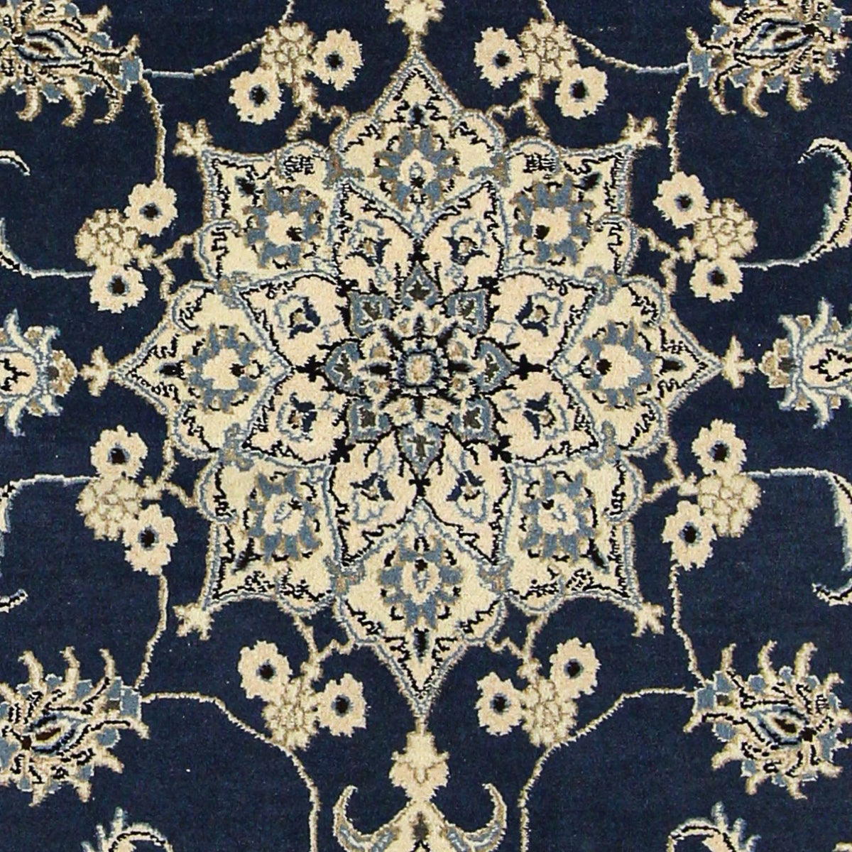 Perser Rug - Nain - 206 x 153 cm - dark blue