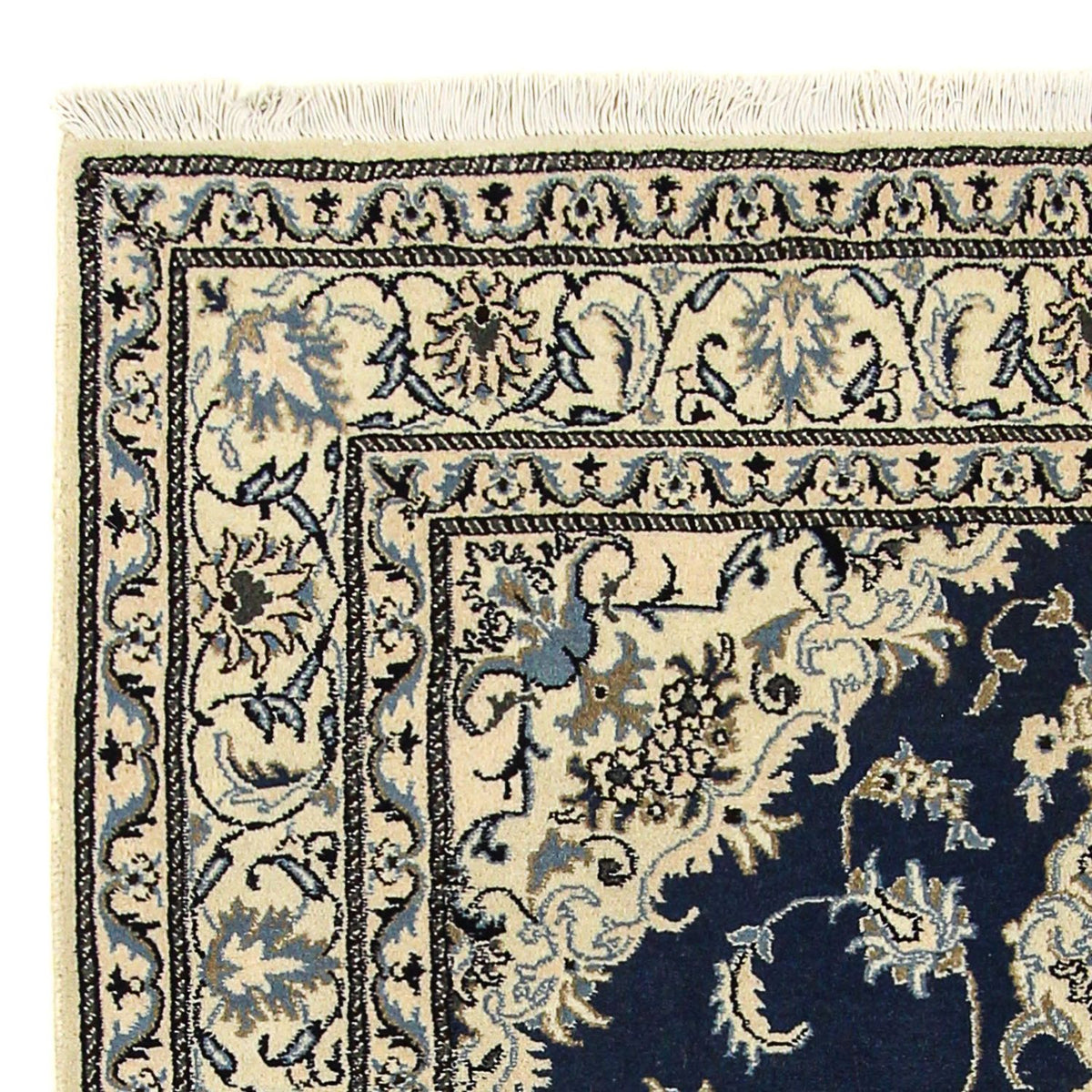 Perser Rug - Nain - 206 x 153 cm - dark blue