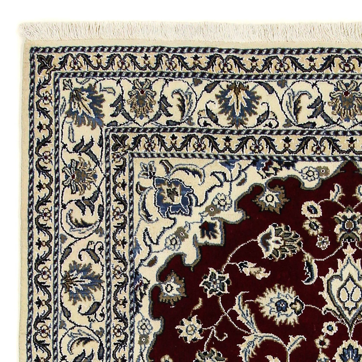 Perser Rug - Nain - 191 x 150 cm - dark red