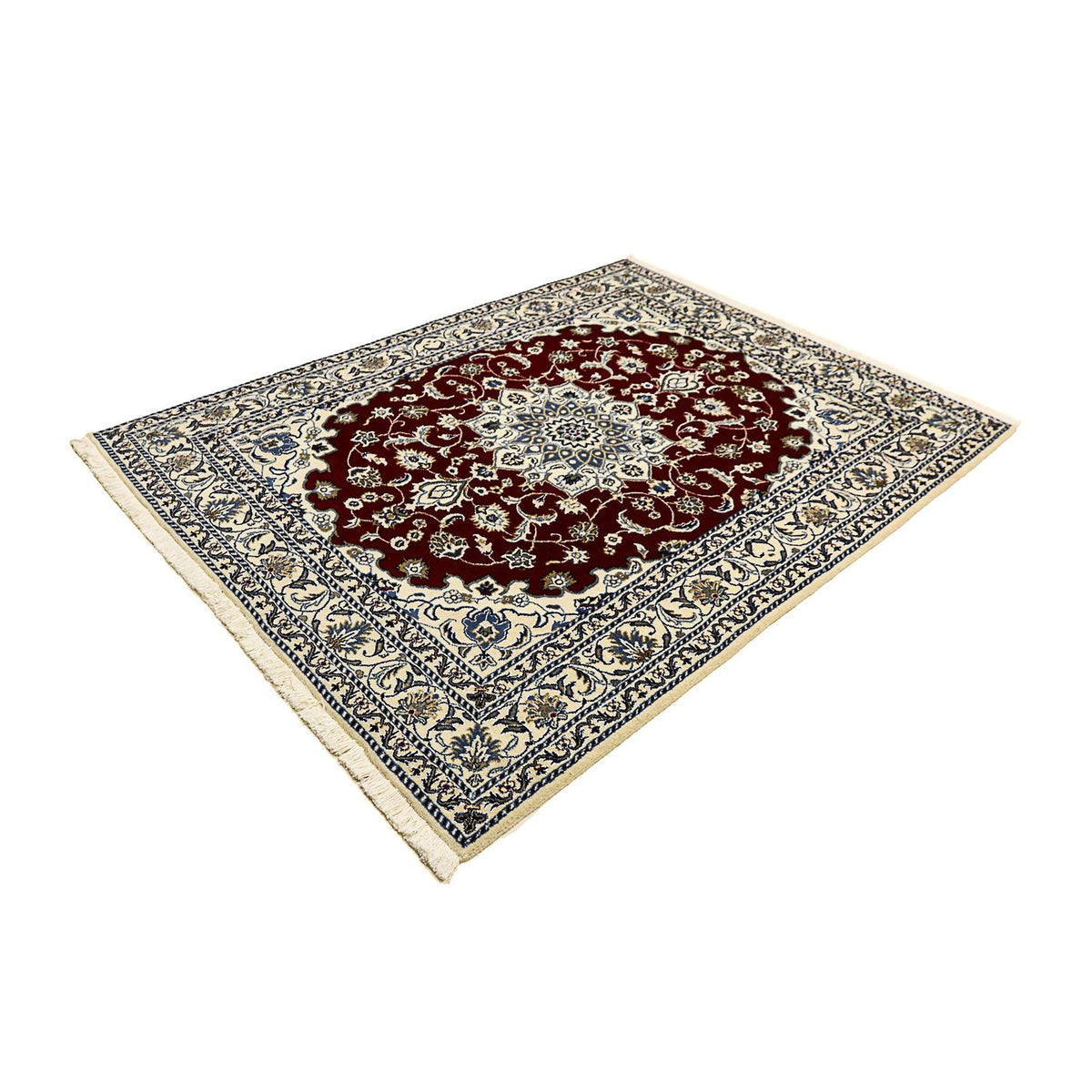 Perser Rug - Nain - 191 x 150 cm - dark red