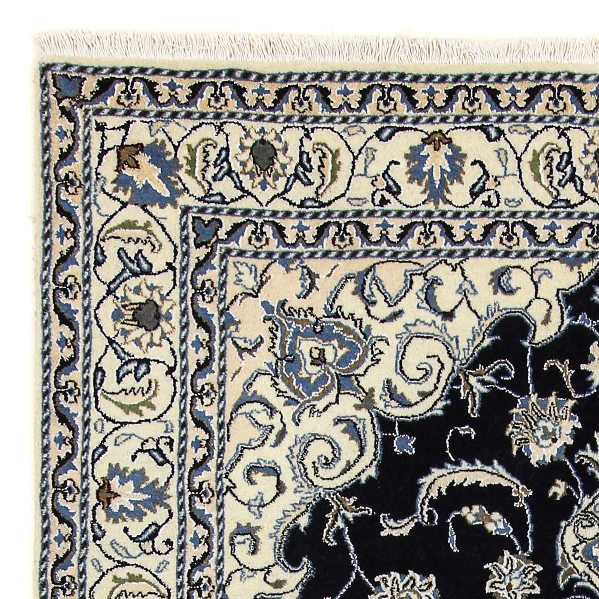 Perser Rug - Nain - 226 x 167 cm - dark blue