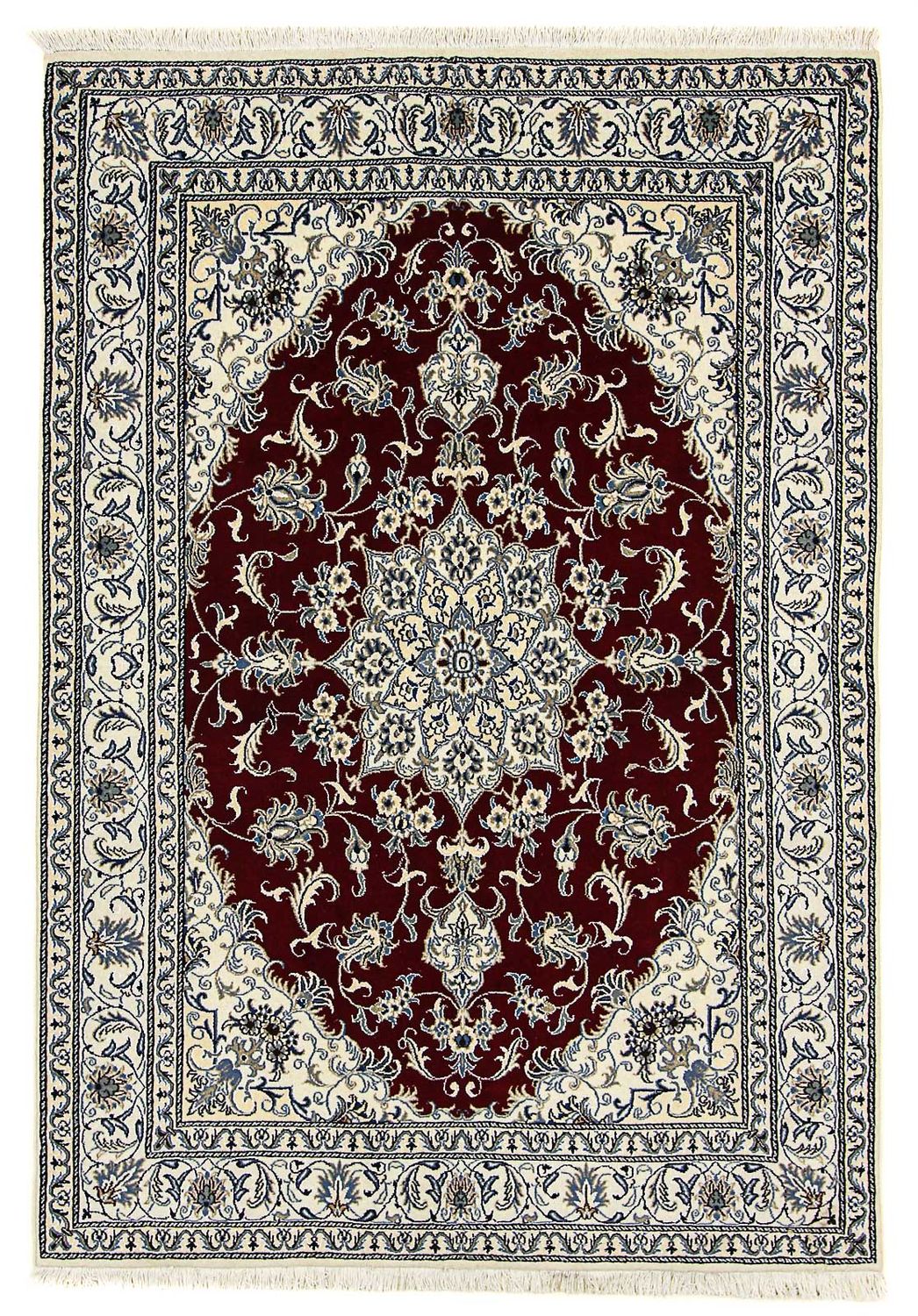 Perser Rug - Nain - 238 x 165 cm - dark red