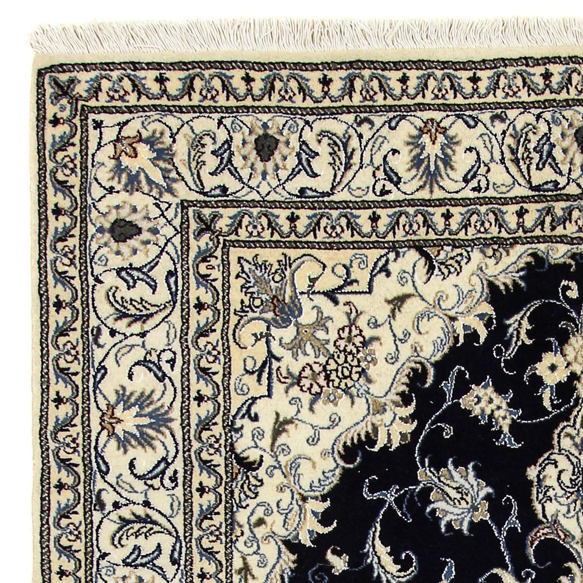 Perser Rug - Nain - 242 x 166 cm - dark blue