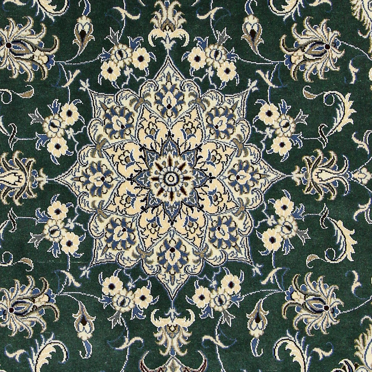 Perser Rug - Nain - 245 x 170 cm - dark green
