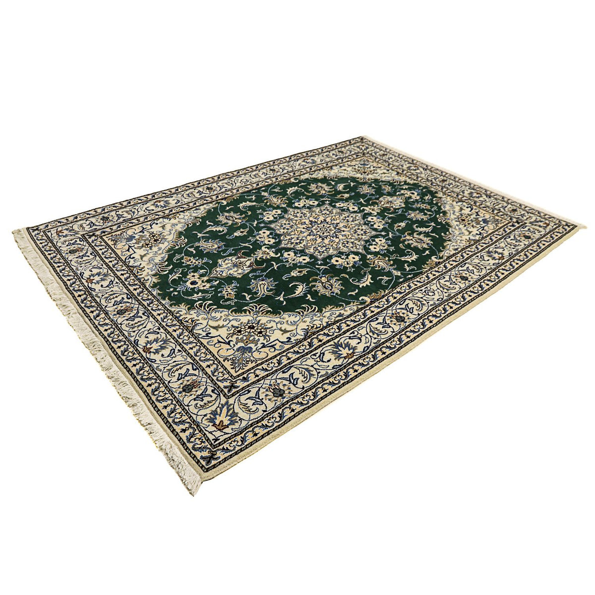 Perser Rug - Nain - 245 x 170 cm - dark green