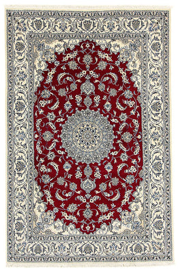 Perser Rug - Nain - 295 x 193 cm - dark red