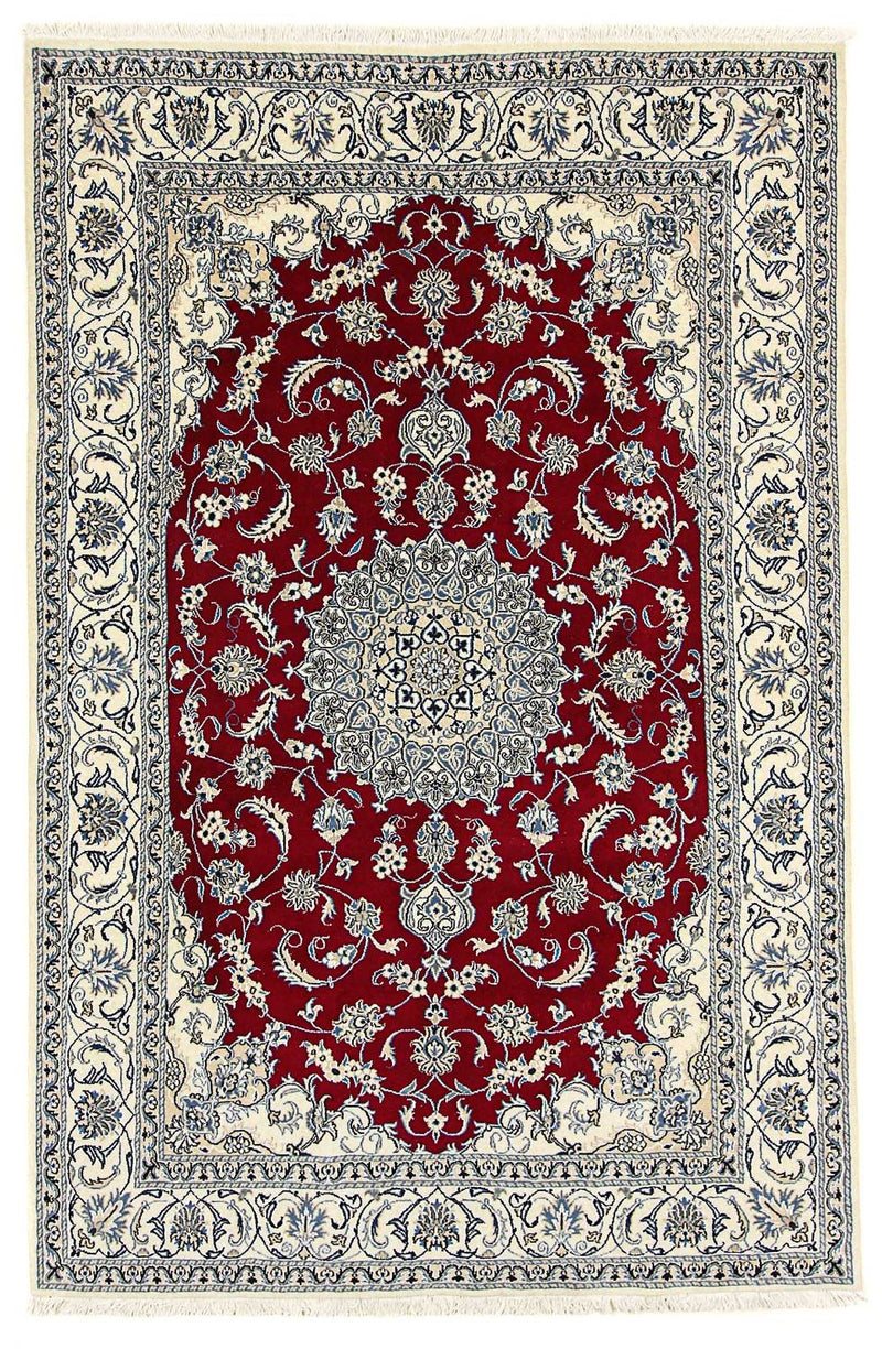 Perser Rug - Nain - 295 x 193 cm - dark red