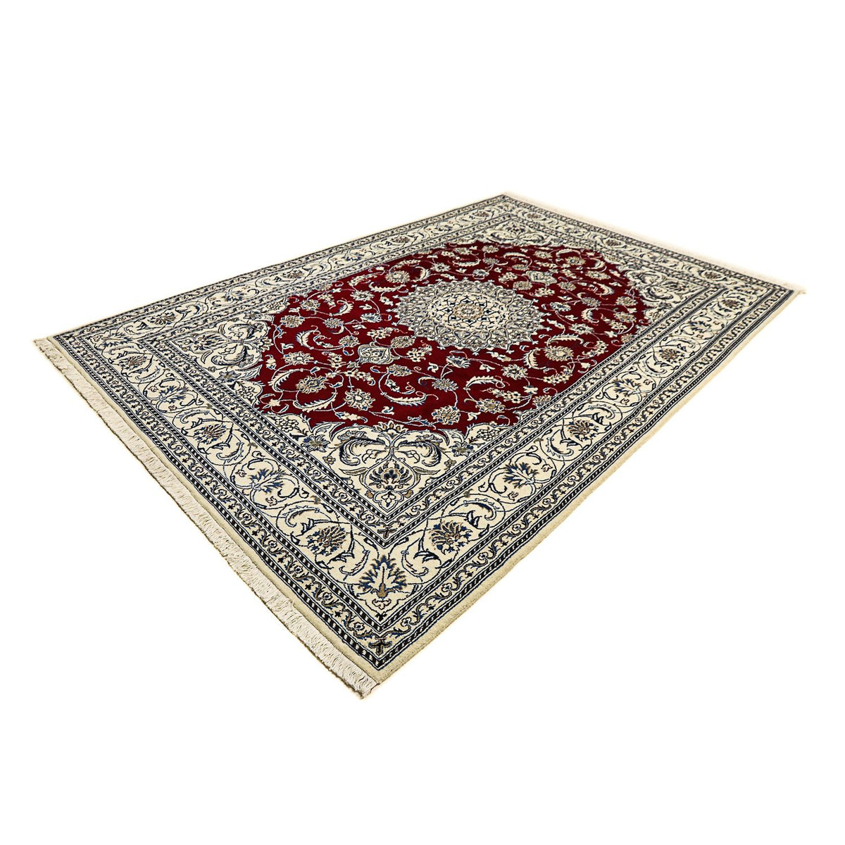 Perser Rug - Nain - 297 x 200 cm - dark red