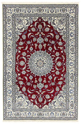 Perser Rug - Nain - 295 x 194 cm - dark red