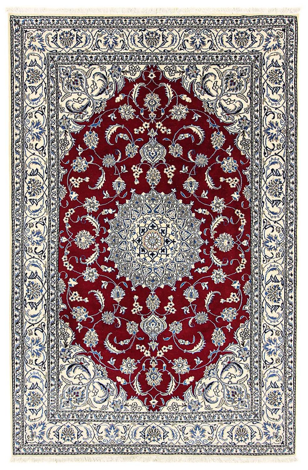 Perser Rug - Nain - 295 x 194 cm - dark red