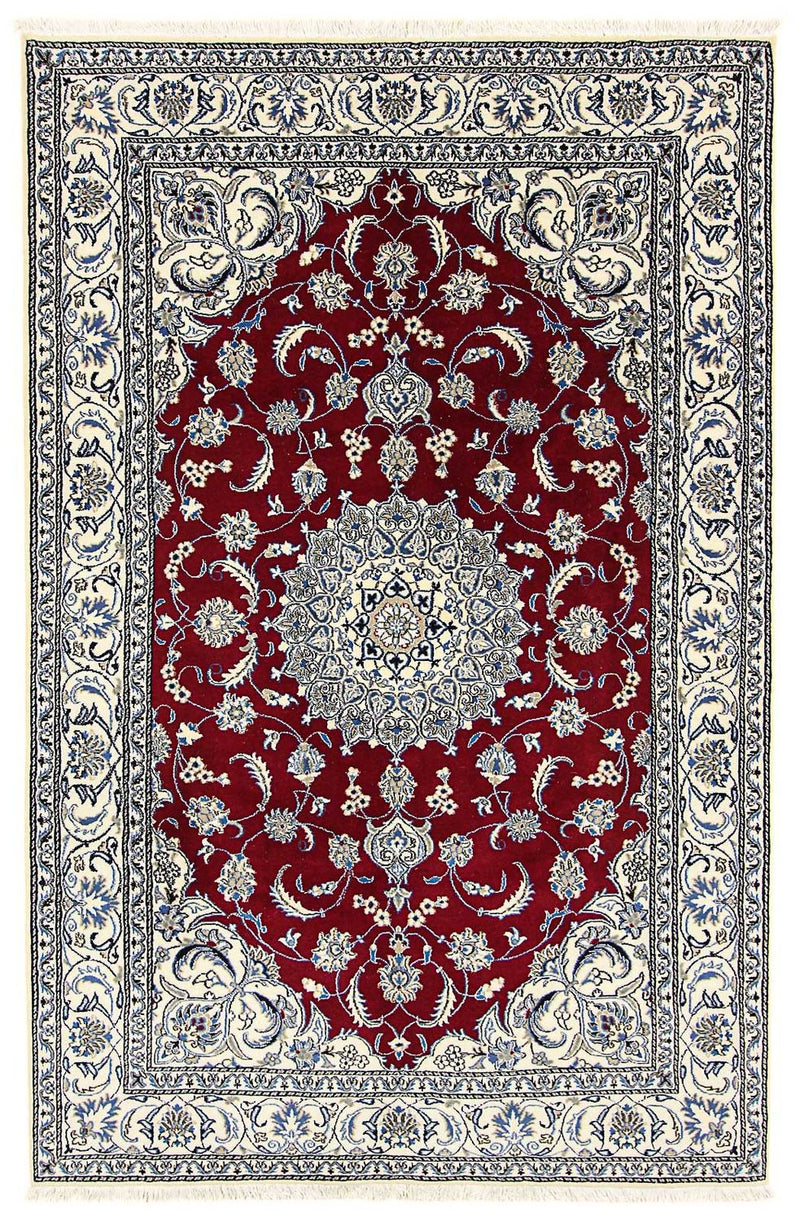 Perser Rug - Nain - 295 x 194 cm - dark red