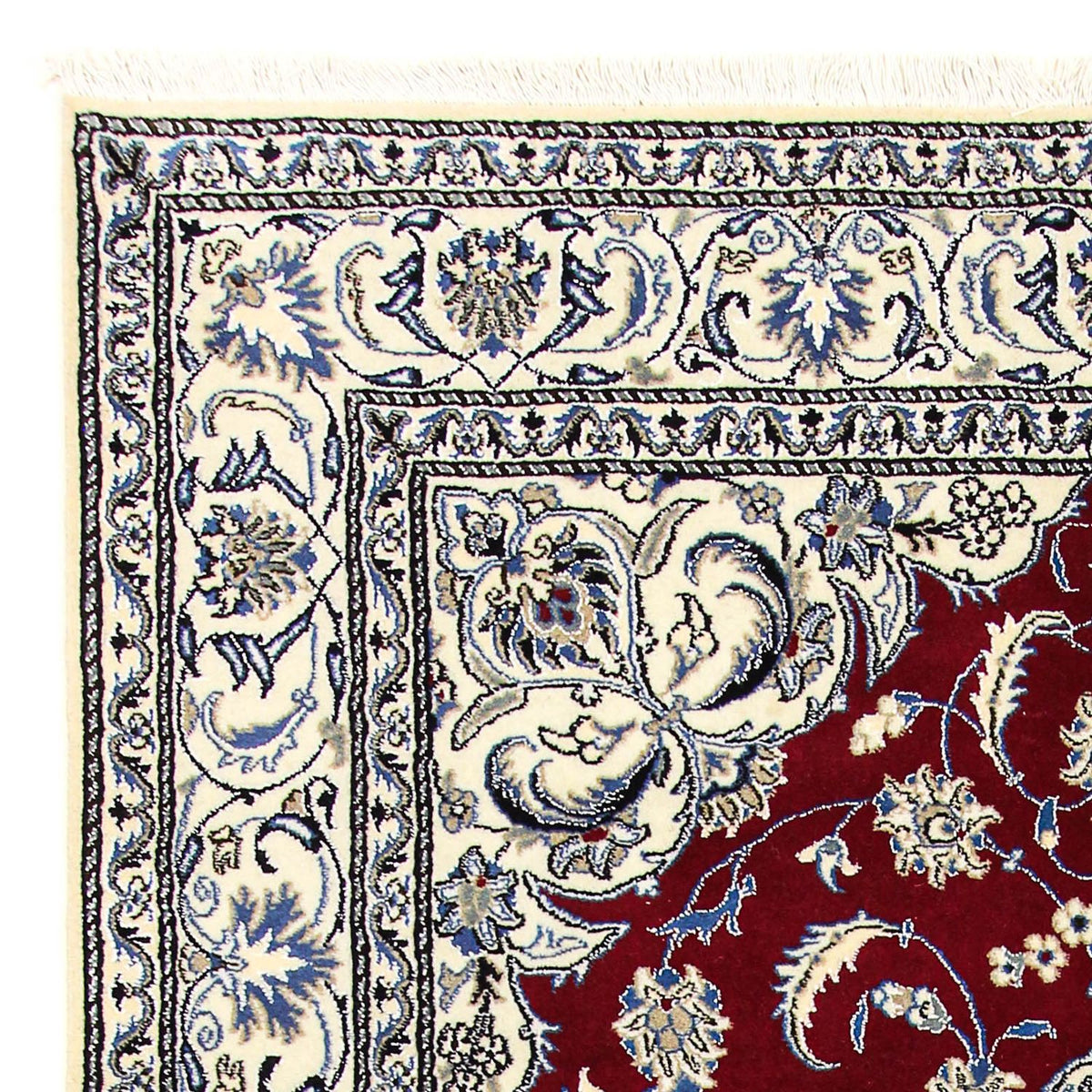 Perser Rug - Nain - 295 x 194 cm - dark red