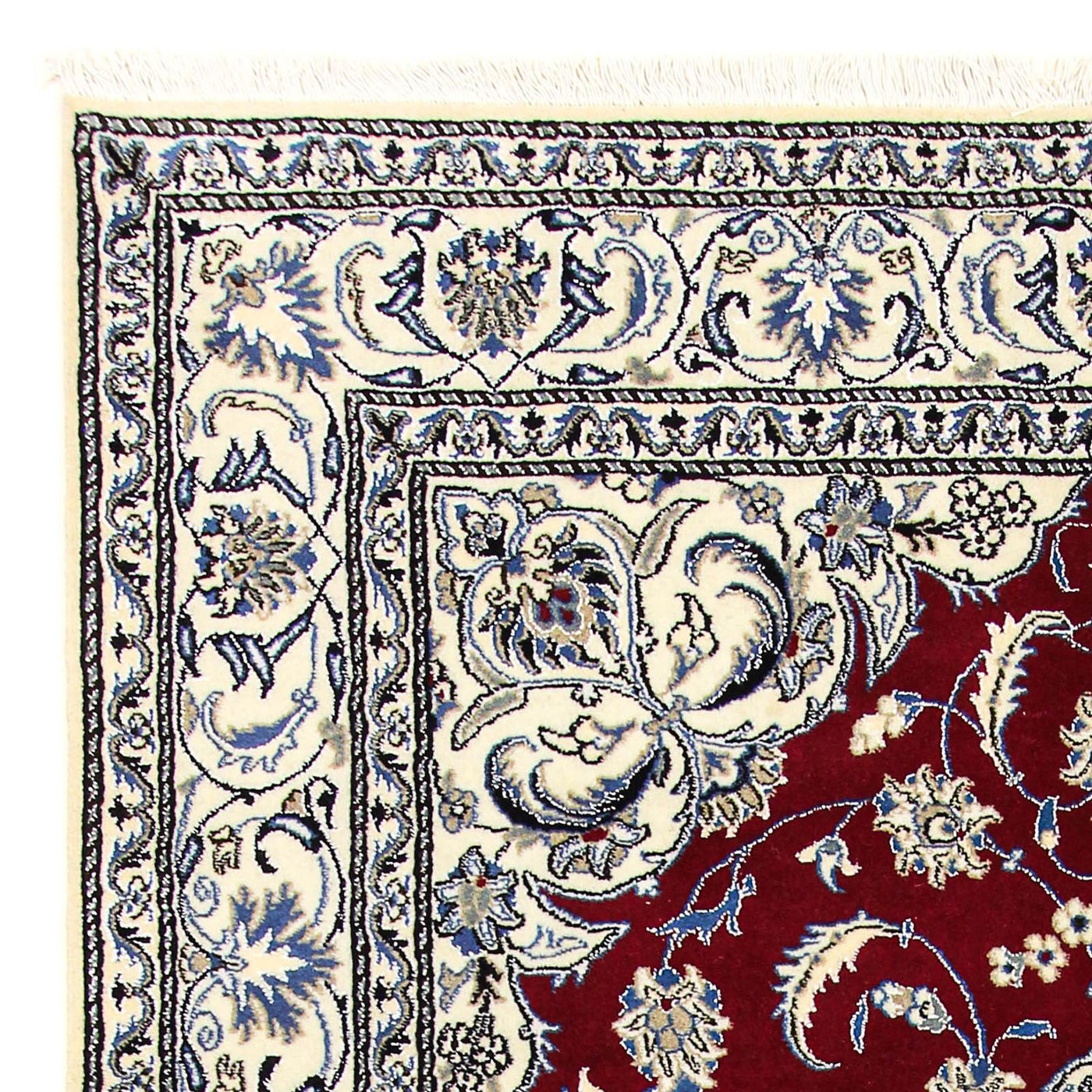 Perser Rug - Nain - 295 x 194 cm - dark red