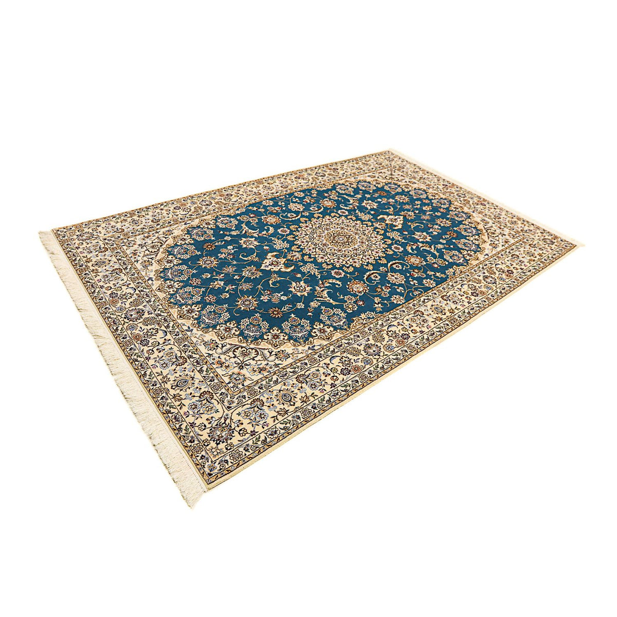 Perser Rug - Nain - Premium - 236 x 154 cm - blue