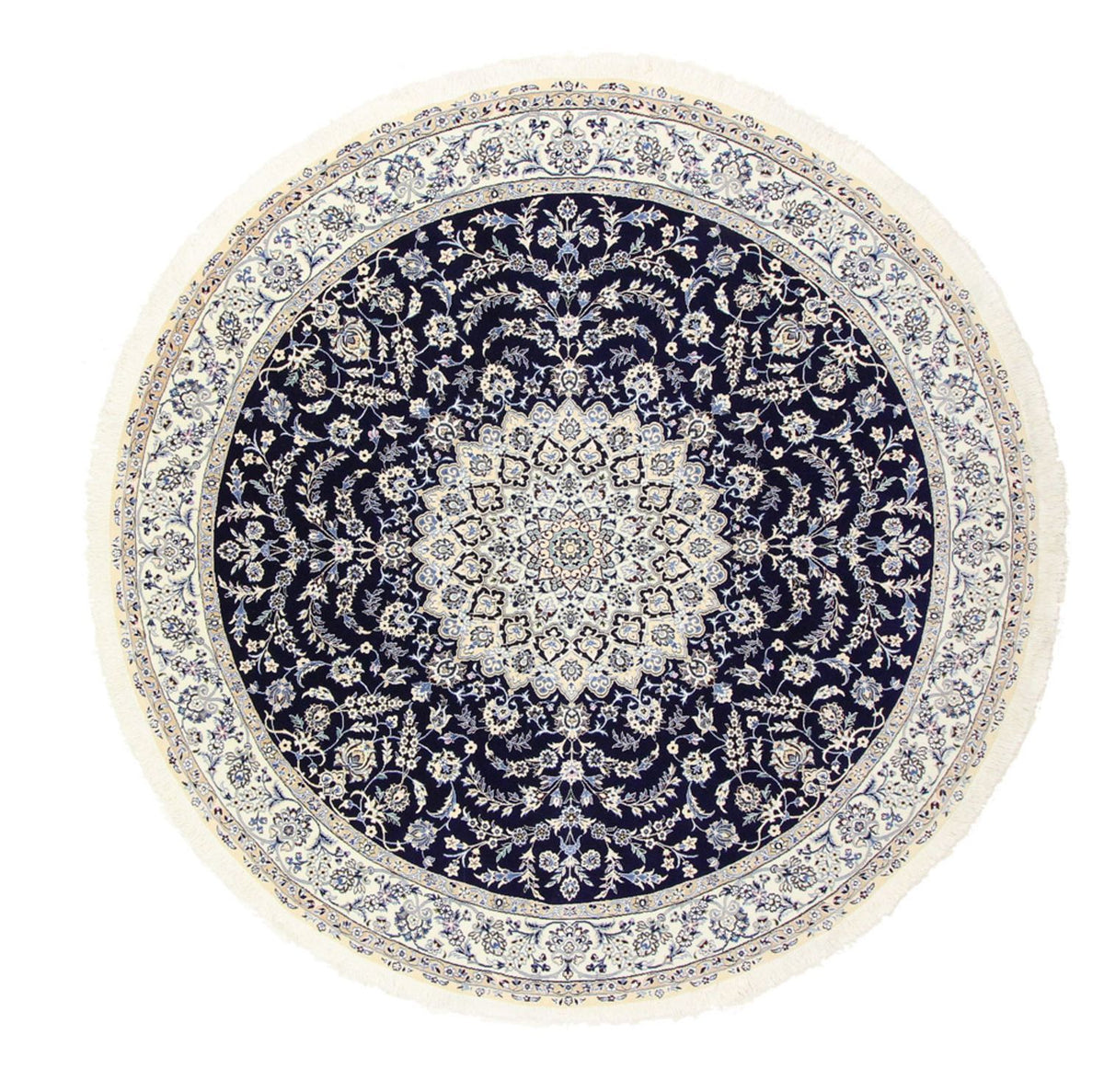 Perser Rug - Nain - Royal round  - 260 x 260 cm - dark blue