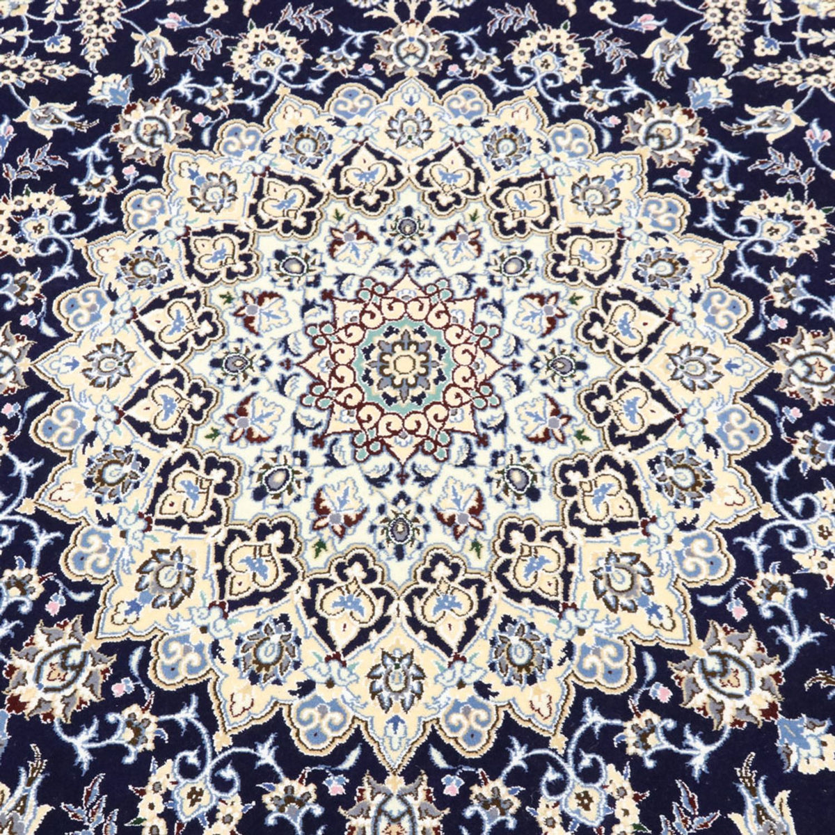 Perser Rug - Nain - Royal round  - 260 x 260 cm - dark blue