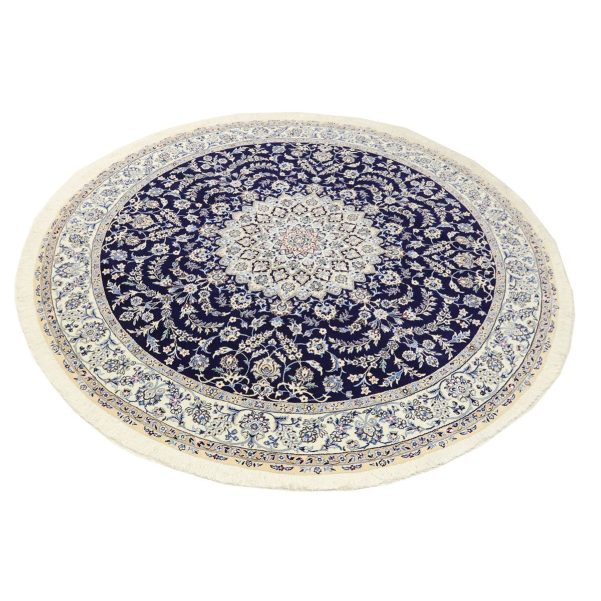 Perser Rug - Nain - Royal round  - 260 x 260 cm - dark blue